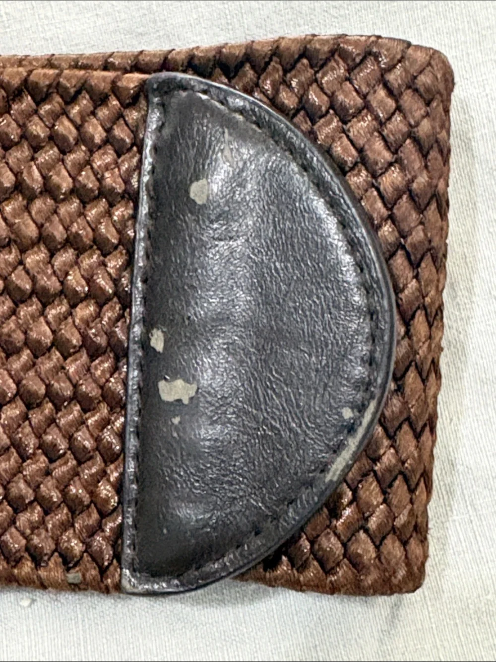 Chico's Brown Woven Stretch Belt